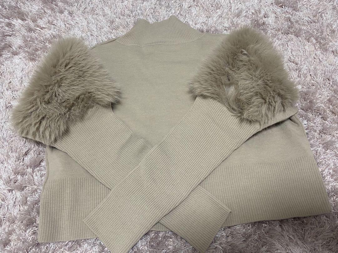美品♡CELFORD袖ファーニット