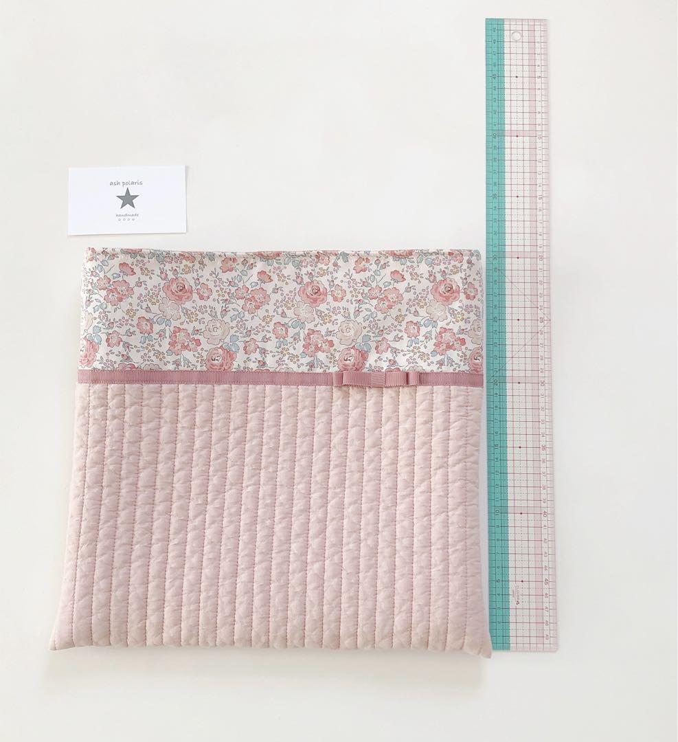 さくら様専用 リバティプリント使用 フェリシテ サーモンピンク 入園入学グッズ 画像13