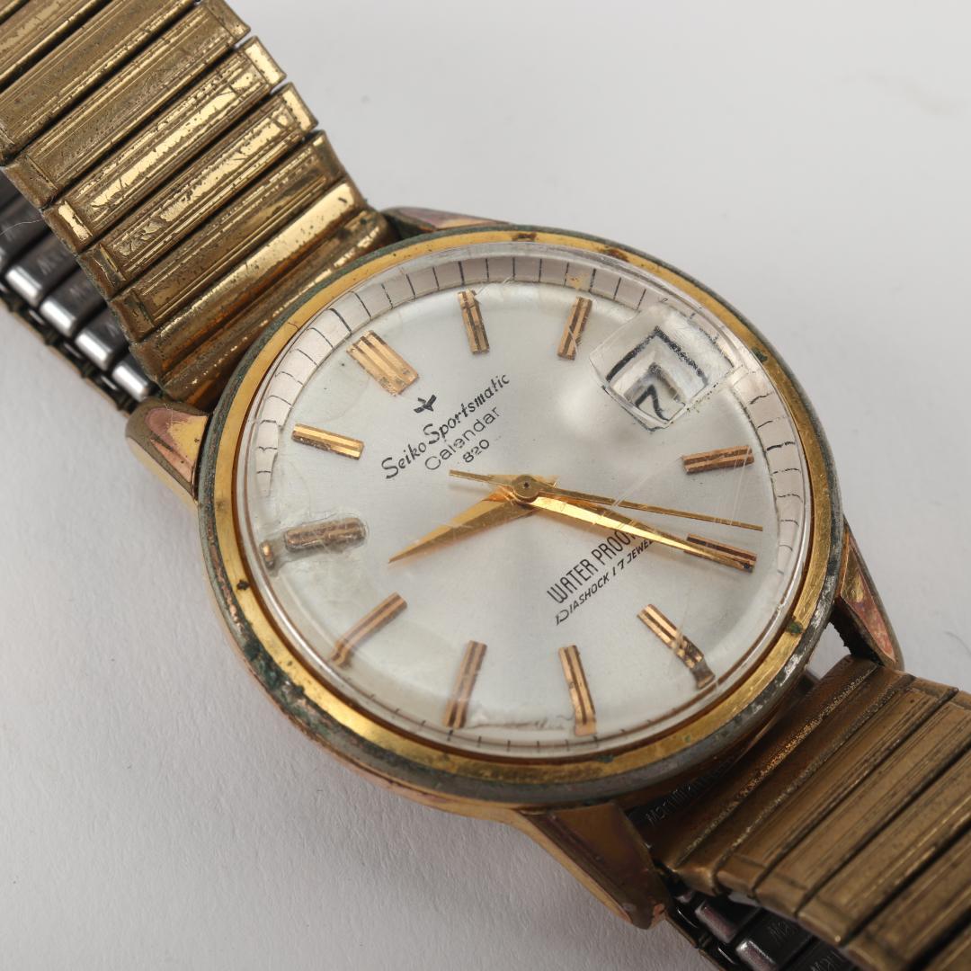 SEIKO セイコ Sportsmatic Calendar 820  自動巻き