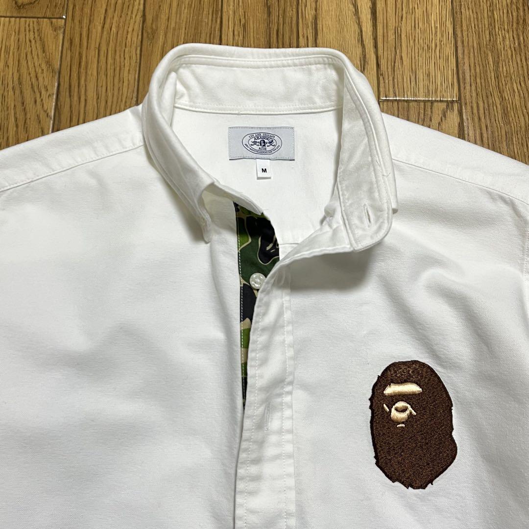 A Bathing Ape ホワイトシャツ Sサイズ