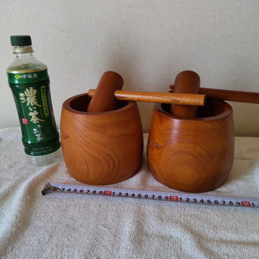 ミニ 臼と杵 2点セット新品、♥