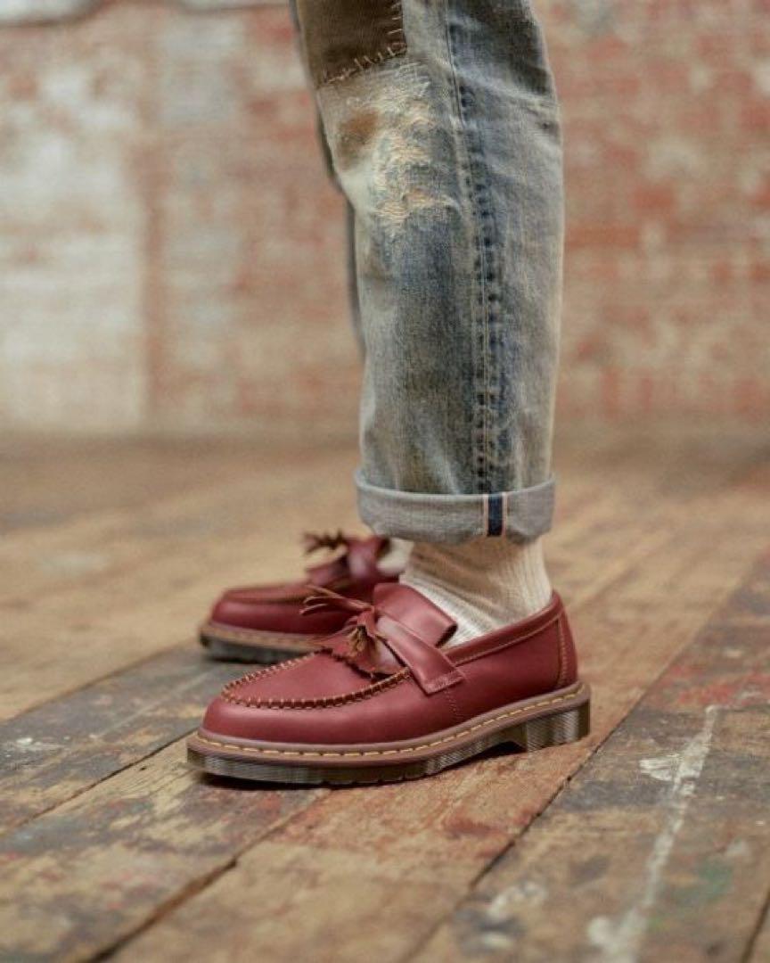 お歳暮 のし 激レア色!値下げ】DR. MARTENS メルカリ - OXBLOOD ADRIAN MIE 靴