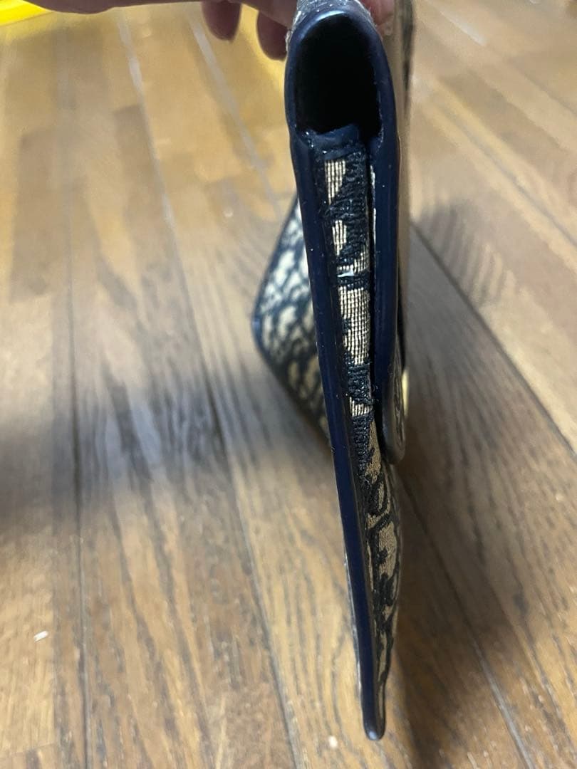 ディオール　ハンドバッグ　トロッター　総柄　CD金具　キャンバス　レザー