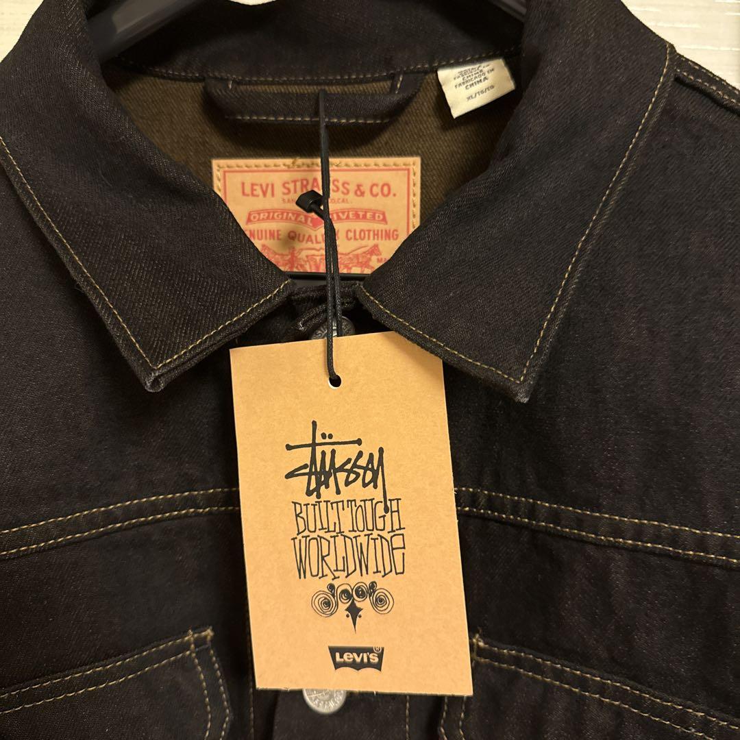 ジャケット・アウター stussy x levi's crispy rinse trucker