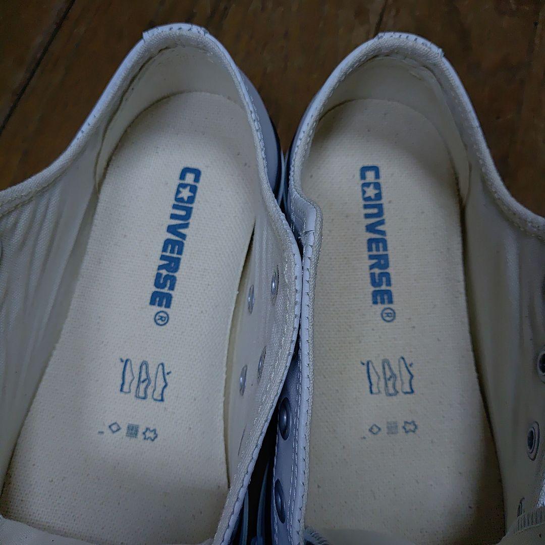 コンバースCONVERSEオールスターローALL STAR白レザー22㎝未使用品