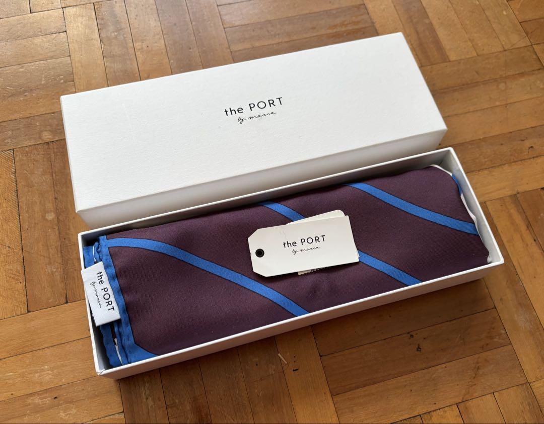 the PORT by marca CHERRY大判 スカーフ未使用