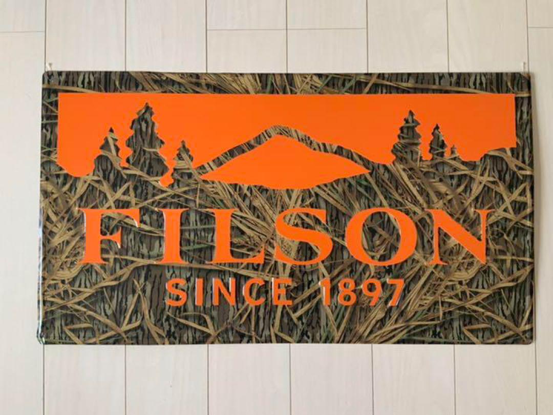 値下げ◎フィルソン　FILSON ティンサイン　看板　ディスプレイ フィルソンFILSON ティンサイン看板ディスプレイ