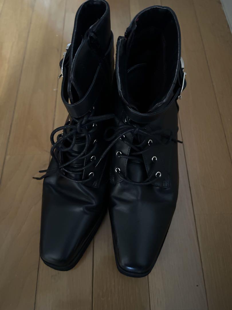 Ellno loset ハイソールヒールブーツ