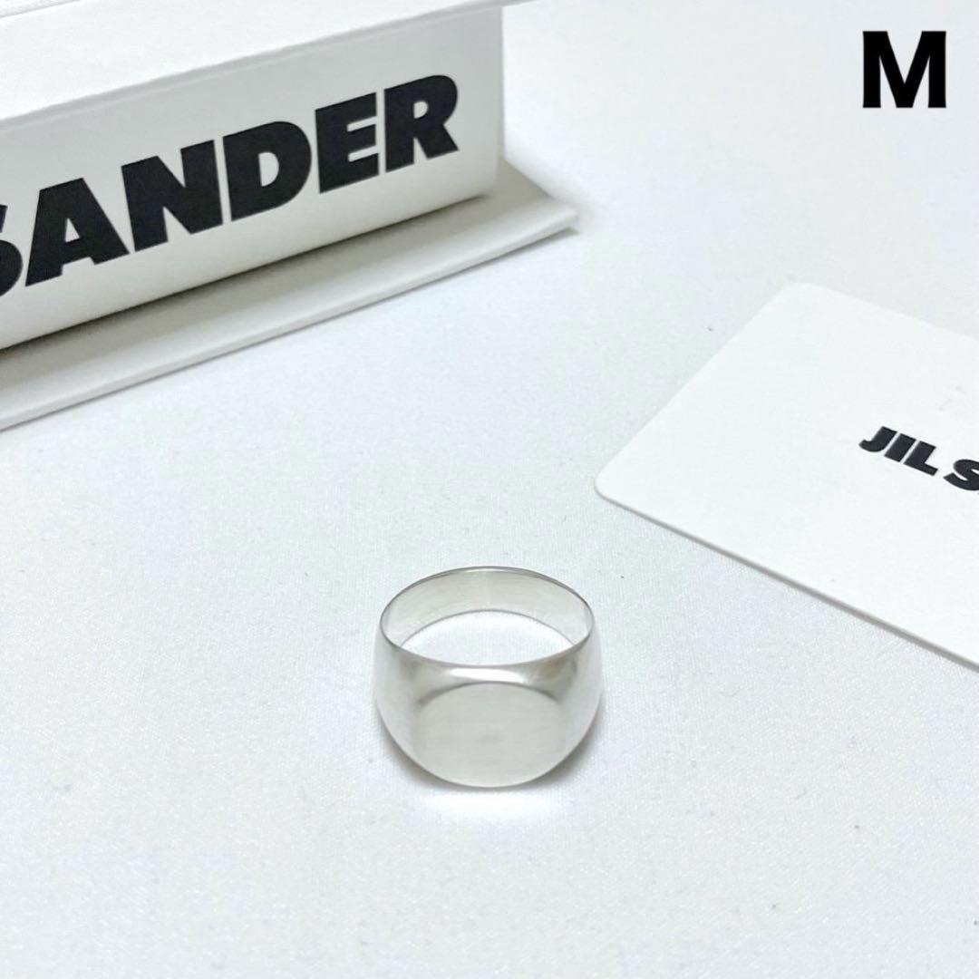 新品 M 23ss JIL SANDER シュバリエシルバーリング 6659