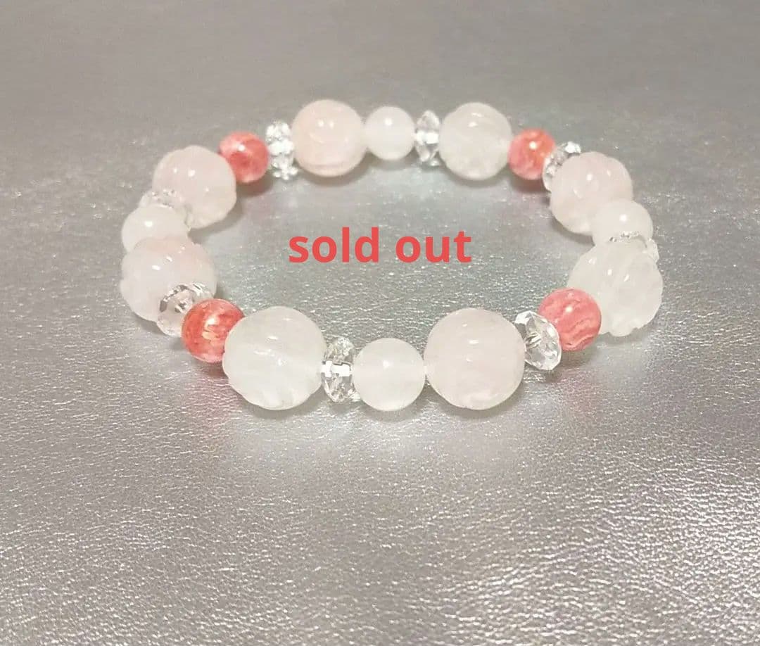 WEB限定カラー 【インカローズの薔薇☆ブレスレット】天然石