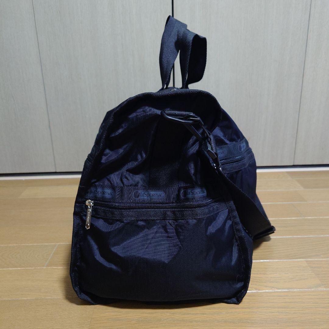 LeSportsac レスポートサック 黒 ボストンバッグ 大判サイズ