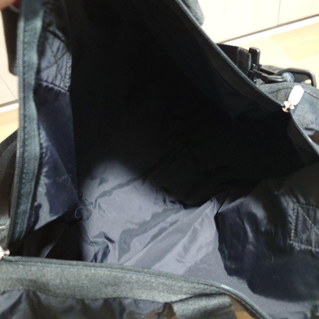 LeSportsac レスポートサック 黒 ボストンバッグ 大判サイズ