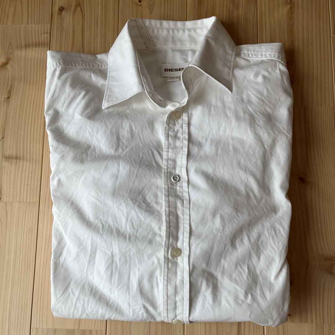 DIESEL 長袖シャツ Mサイズ 白