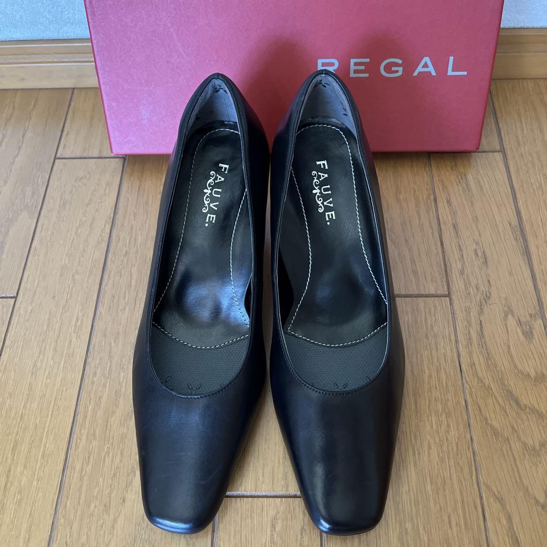 【新品】再再お値下げ　セレモニー用　REGAL パンプス黒　23.5