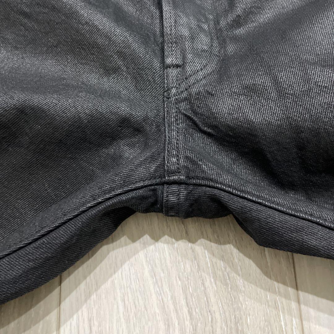 Levi's 501 CANDLE WAX 光沢 ブラック W34 デニムパンツ
