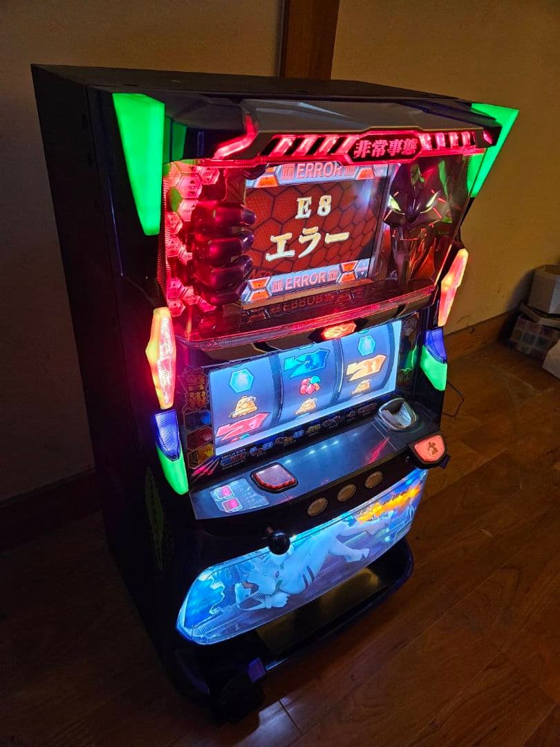 コイン不要機付 パチスロ実機傷や汚れあり