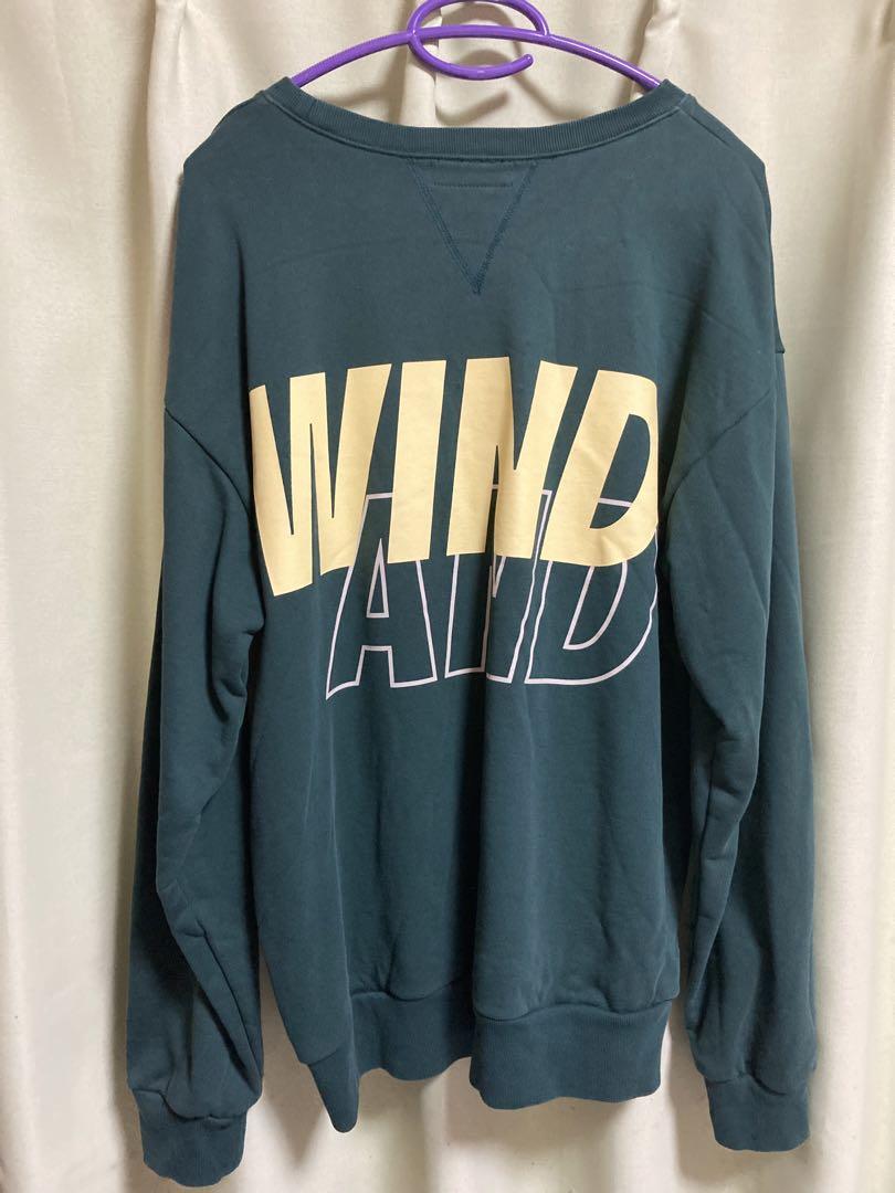 WIND AND SEA Crew neck Green-Lemon Mサイズ