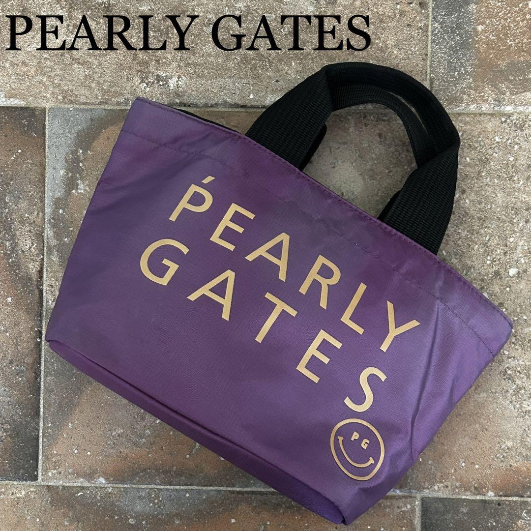 PEARLY GATES パーリーゲイツ カートバッグ　パープル　ニコちゃん