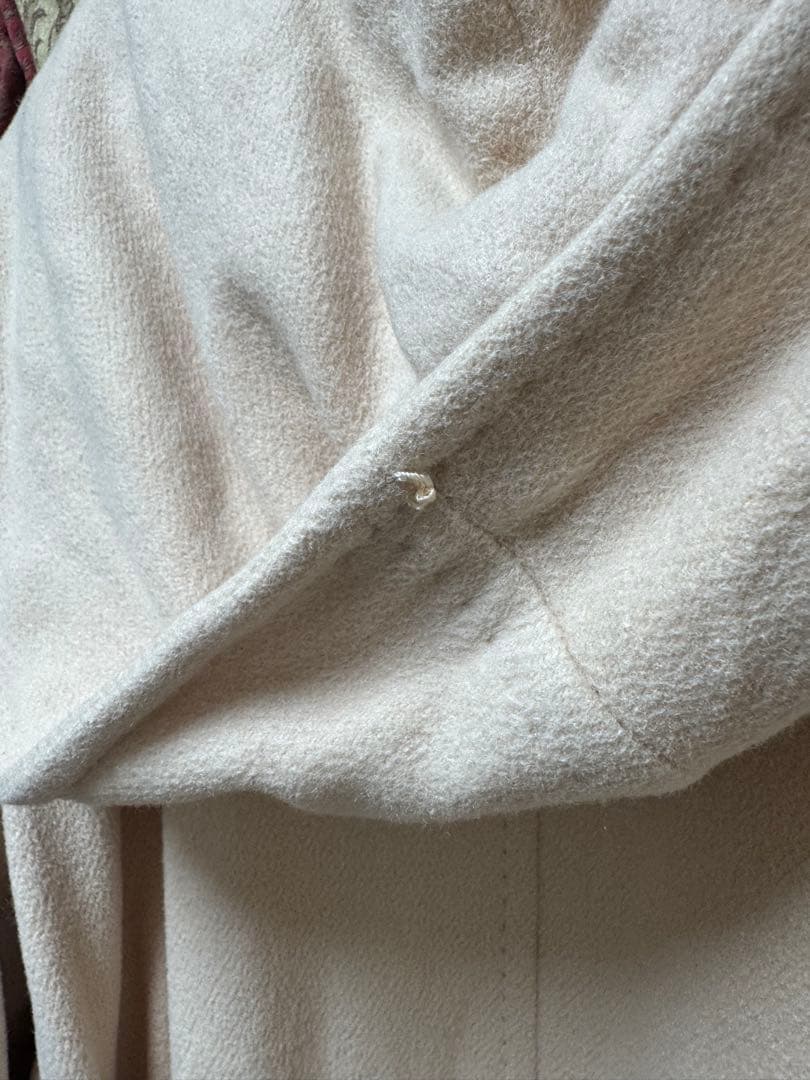 Max Mara Studio ロングコート クリーム色 Max Mara Studio ロングコート クリーム色