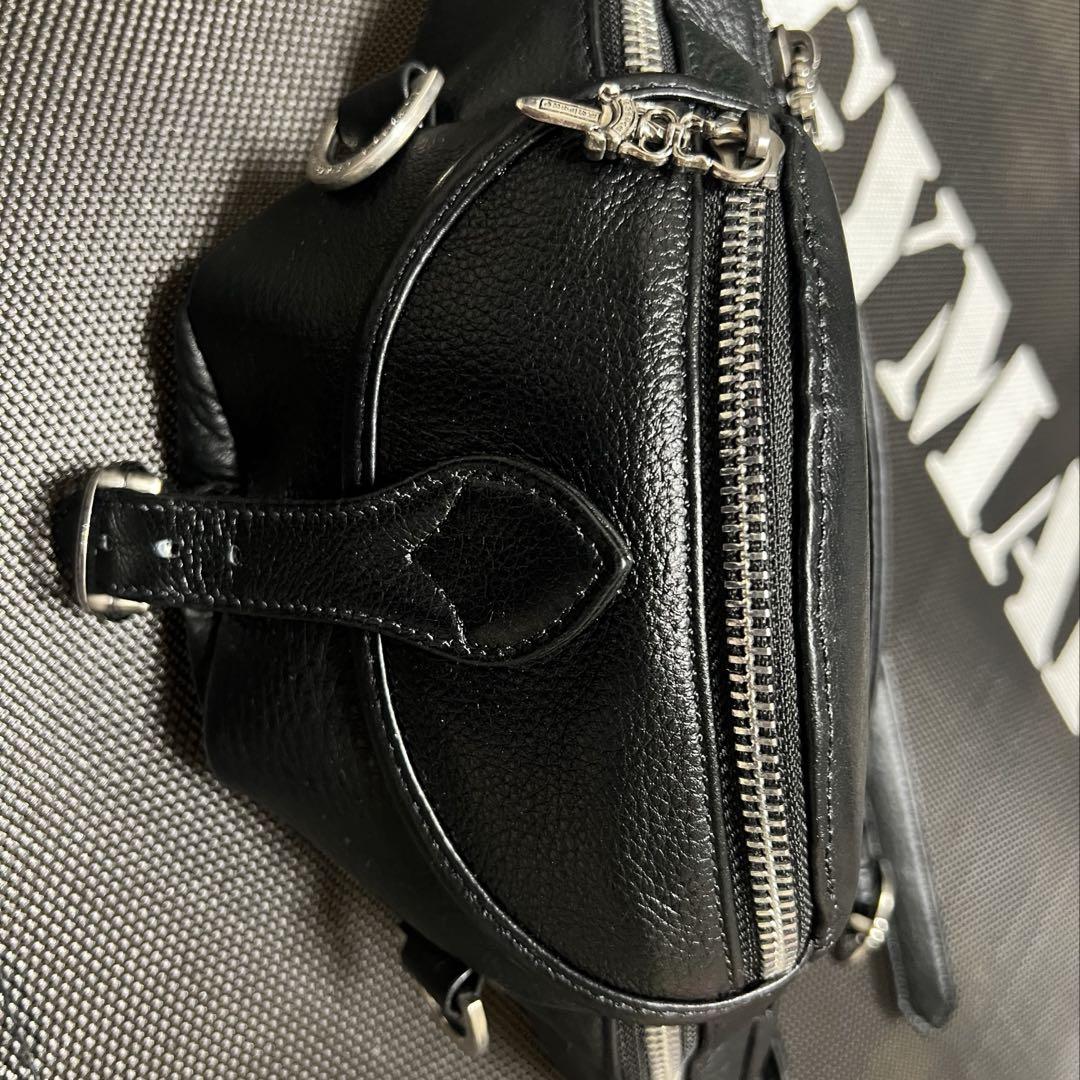 ◆再々入荷！スナットパック ウエストバック ボディバッグ ダガー 付高級感あり！