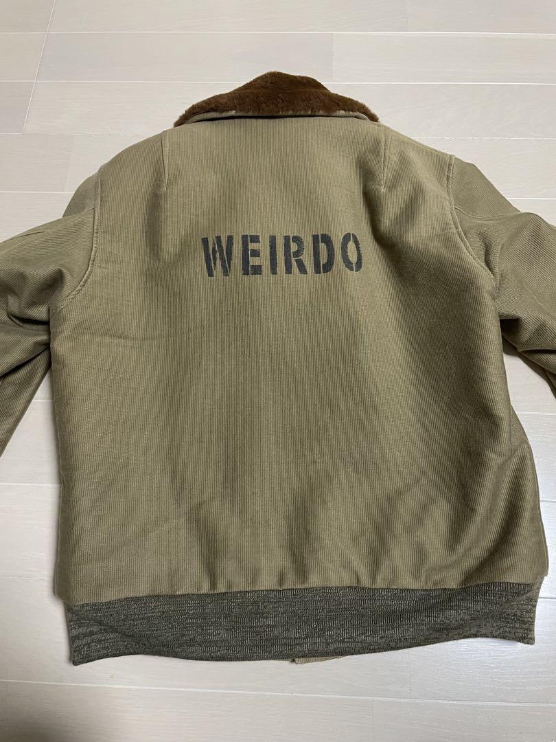 WEIRDO ミリタリージャケット カーキ
