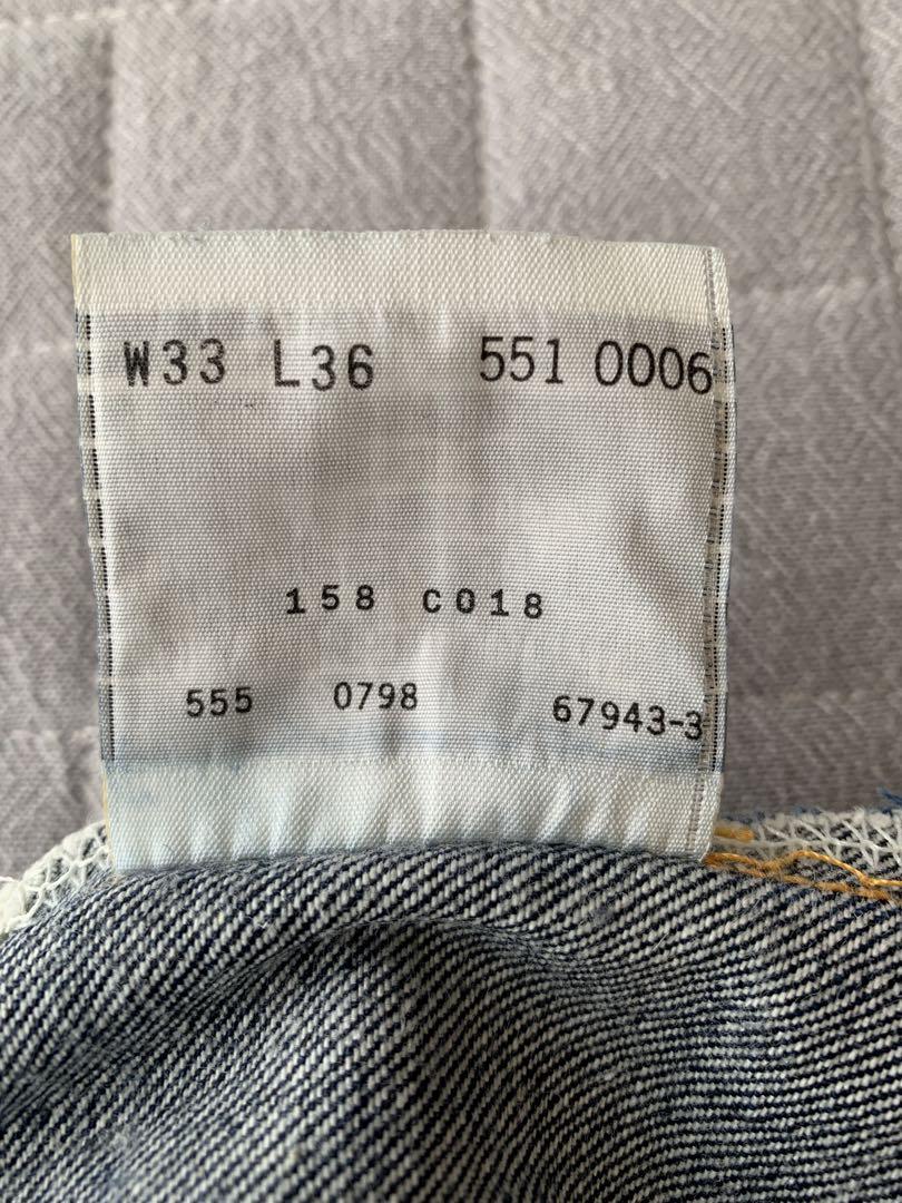 Levi's 551zxx98'USA バレンシア工場555 赤耳セルビッジ復刻 画像10