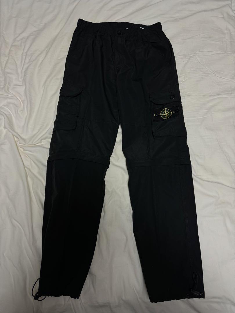 STONE ISLAND ブラック カーゴパンツ Lサイズ - メルカリ