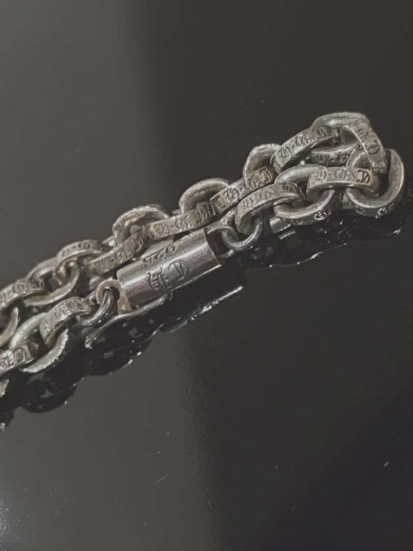 ペーパー　チェーン　ブレスレット　８インチ　シルバー925　ペーパーブレス