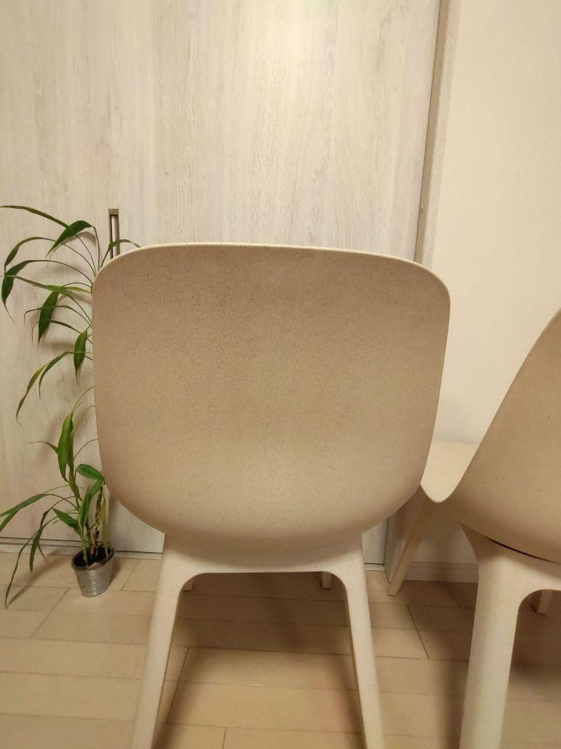 IKEA　イケア　オドゲルチェア2脚　クリーム色