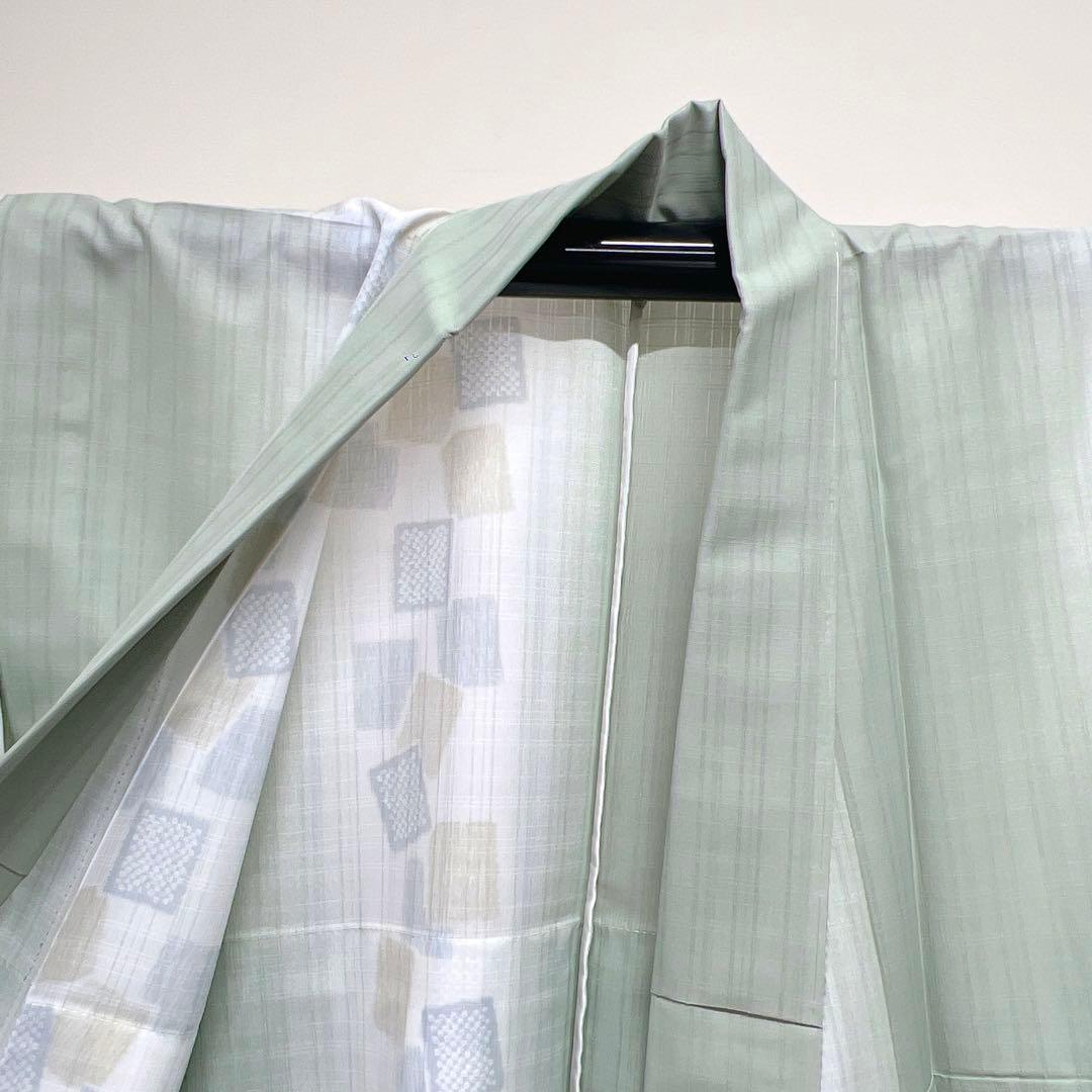 夏着物 ぼかしの縦縞模様 洗える着物 小紋 超人気 3640円引き www