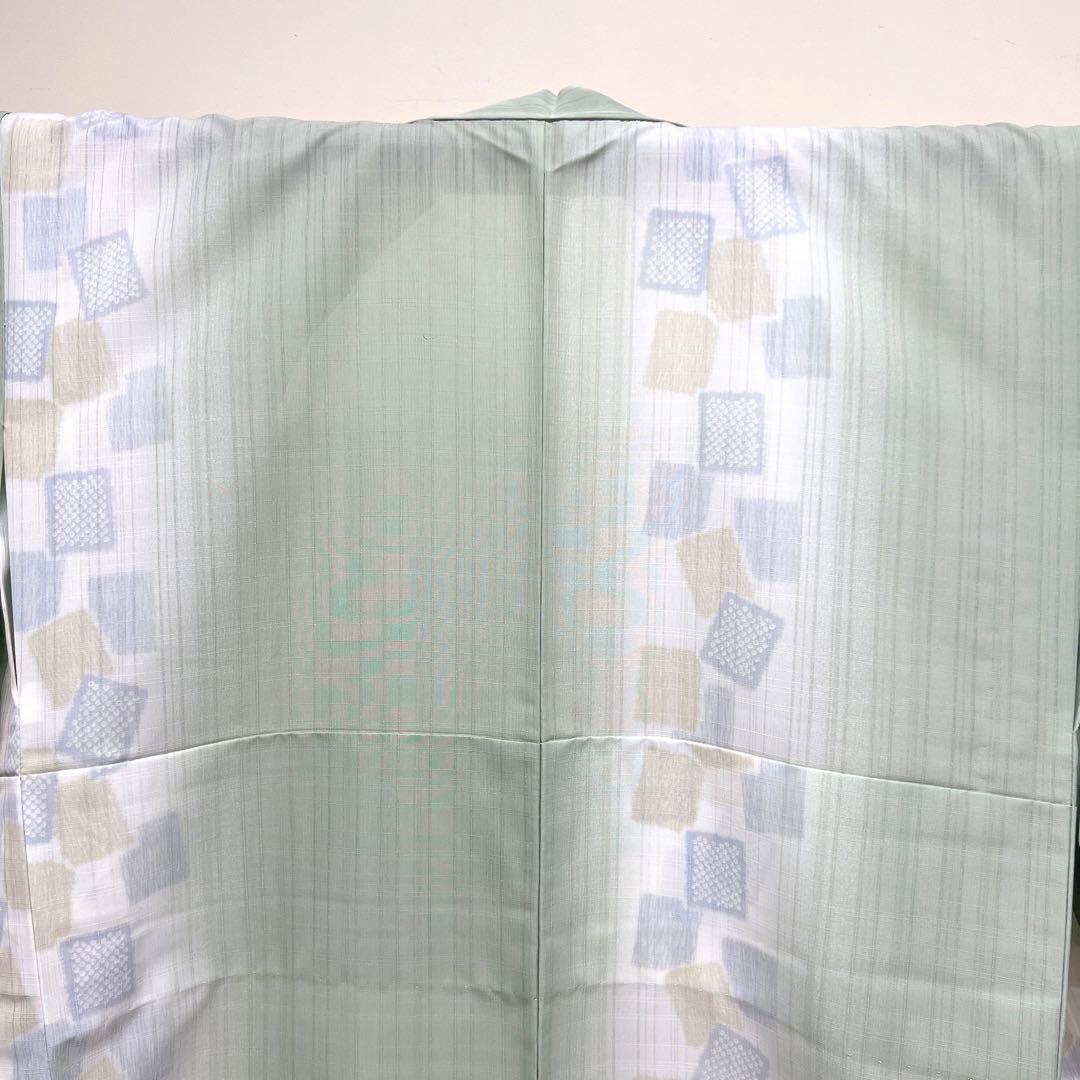 新作SALEセール30%OFF 小紋 未着用 袷 1721.ポリエステル 花柄 洗える