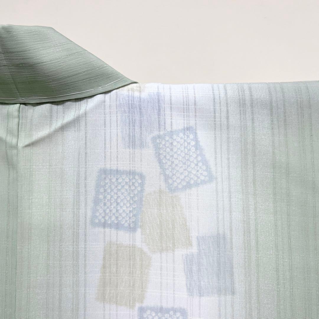 夏着物 ぼかしの縦縞模様 洗える着物 小紋 超人気 3640円引き www