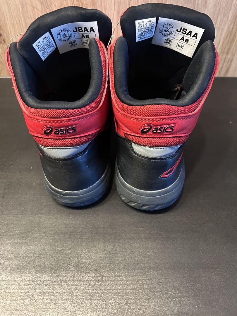アシックス ウィンジョブ CP304BOA クラシックレッド×ブラック安全靴