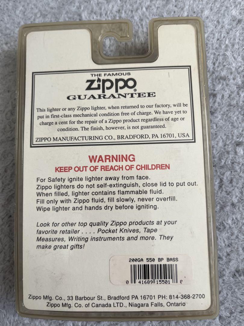 2025春大特価セール！ Zippo ブラックバス 未使用未開封 - メルカリ コレクション