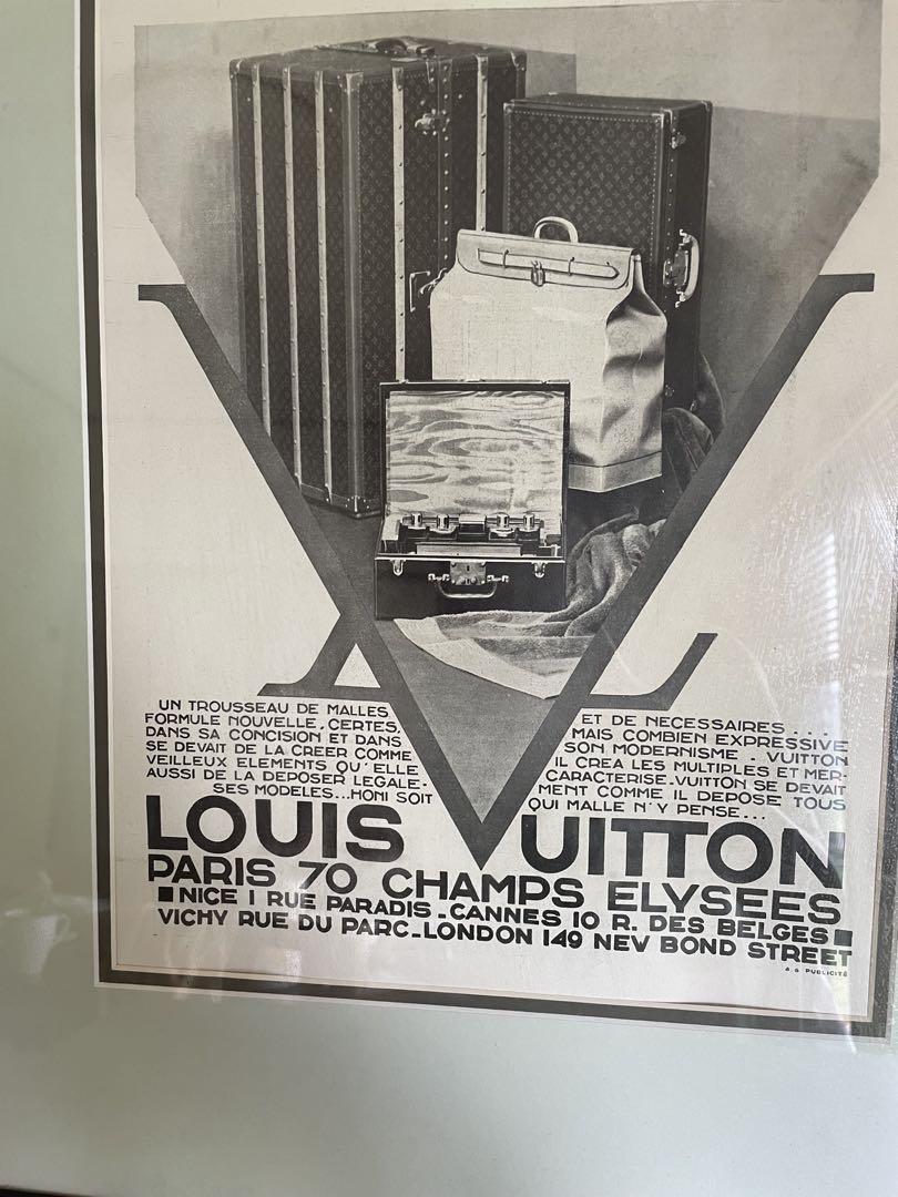 ルイ・ヴィトン 1931年ヴィンテージ広告　ポスター 1931 広告＞ Louis Vuitton ルイ・ヴィトン ポスター