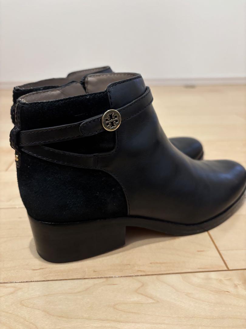 Tory Burch トリーバーチ レザー ヒール ショートブーツ