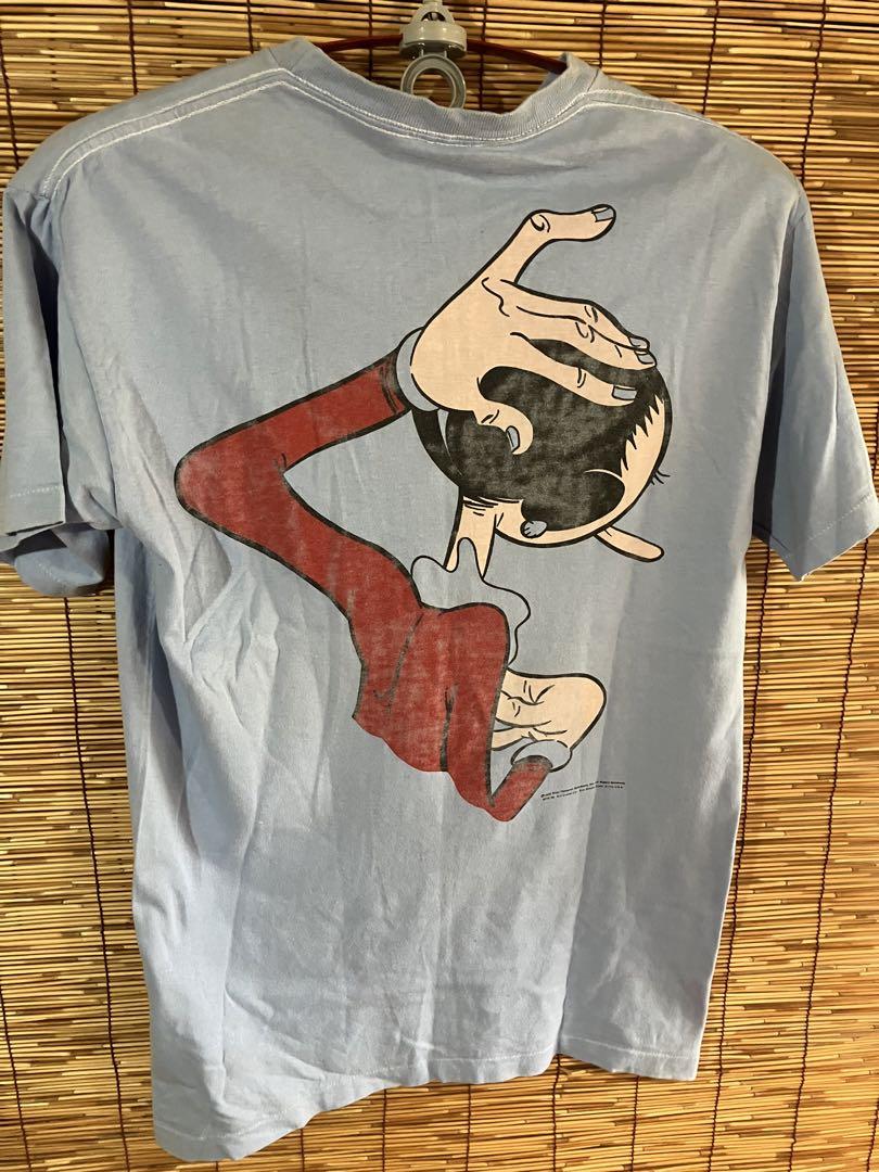 ポパイオリーブTシャツ ライトブルーヴィンテージ1993年