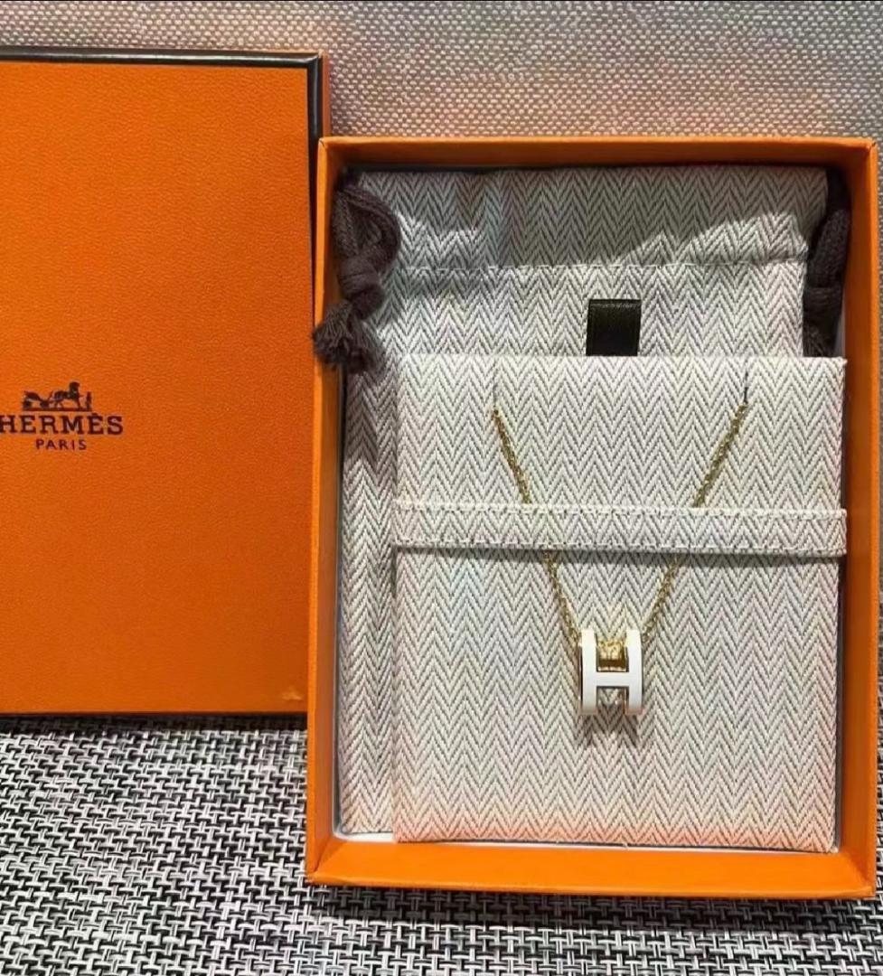 ✨【美品】HERMES Hモチーフ ネックレス ゴールド