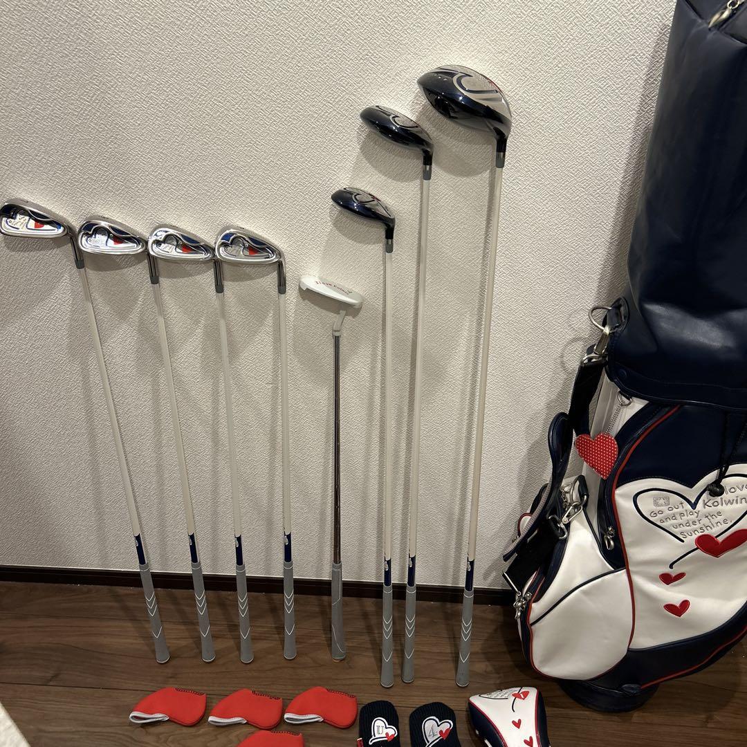 激カワ　美品　Kolwin　レディース　ゴルフクラブ　ハーフセット　初心者向け