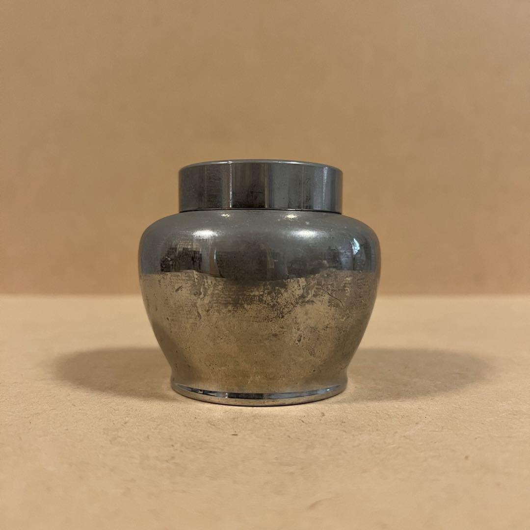 乾茂號造 錫製 茶壺 茶入 茶器 茶道具 煎茶道具 金属工芸 美術 骨董
