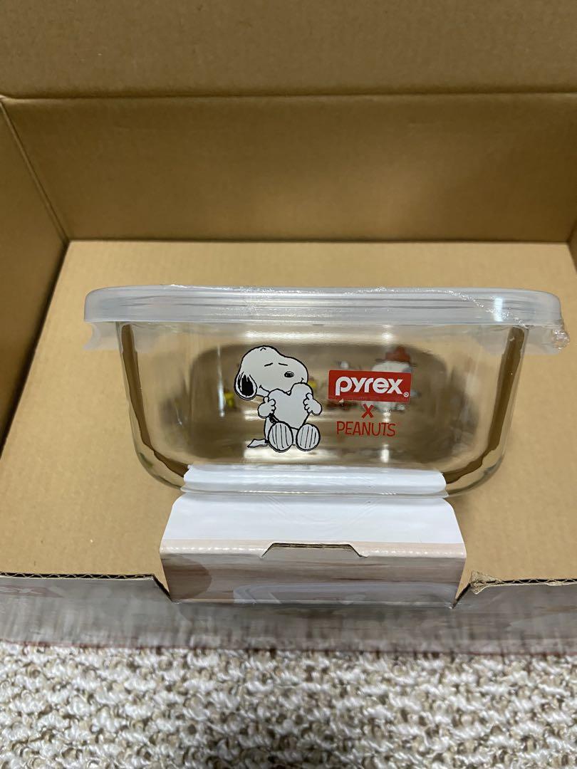 Pyrex スヌーピー 耐熱ガラス密閉容器セット 8pcs