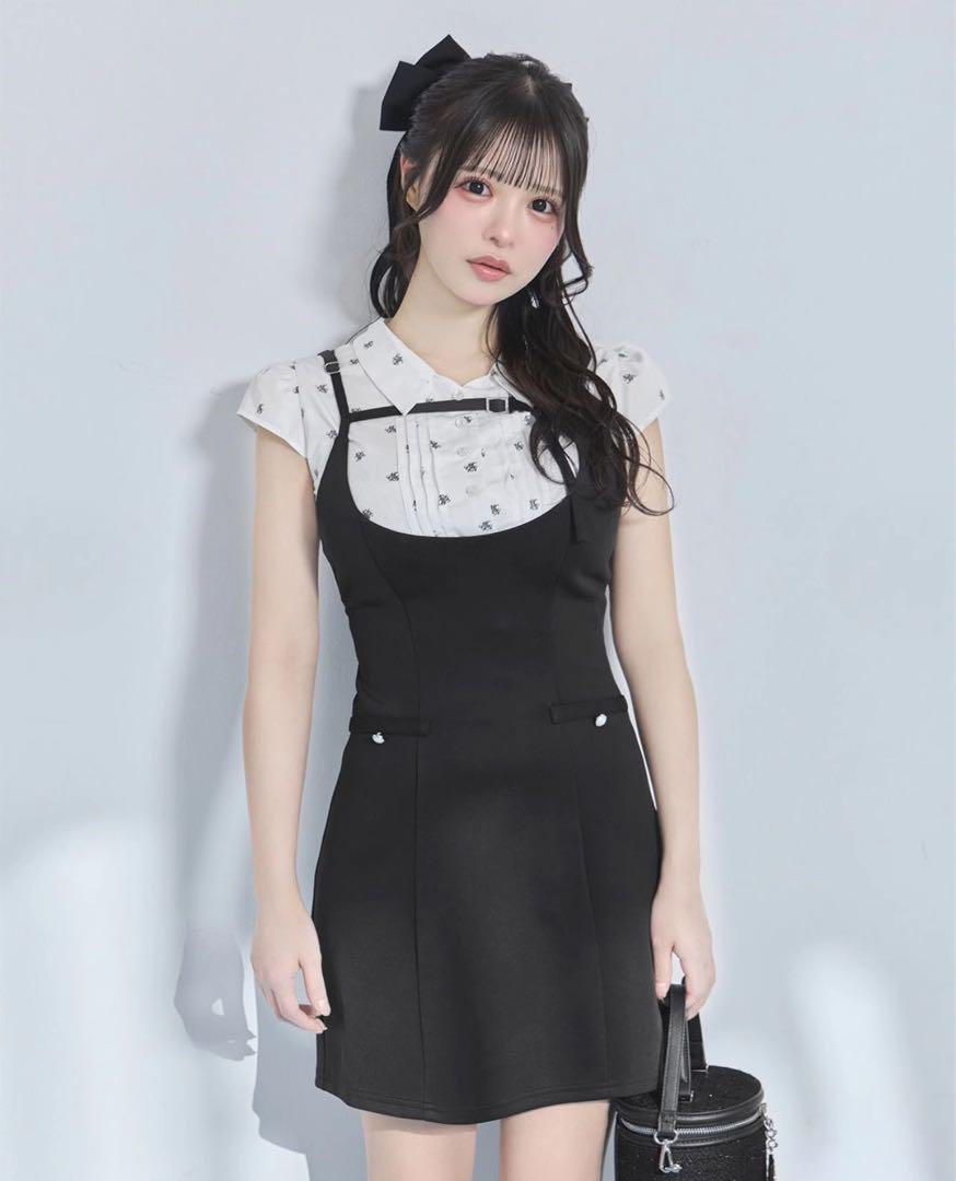 8 michellMacaron シャツセットキャミワンピース