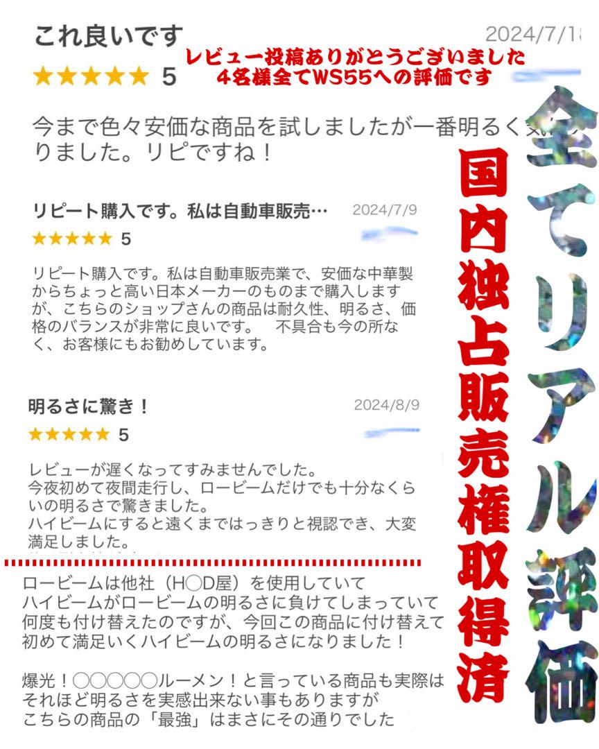 H11 LED ヘッドライト WS55 ロービーム ハイビーム フォグ 156