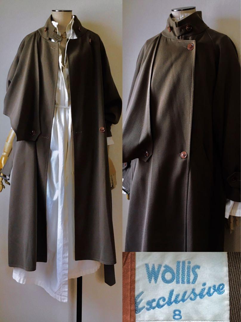 80s Wallis London Vintage Trench Coat