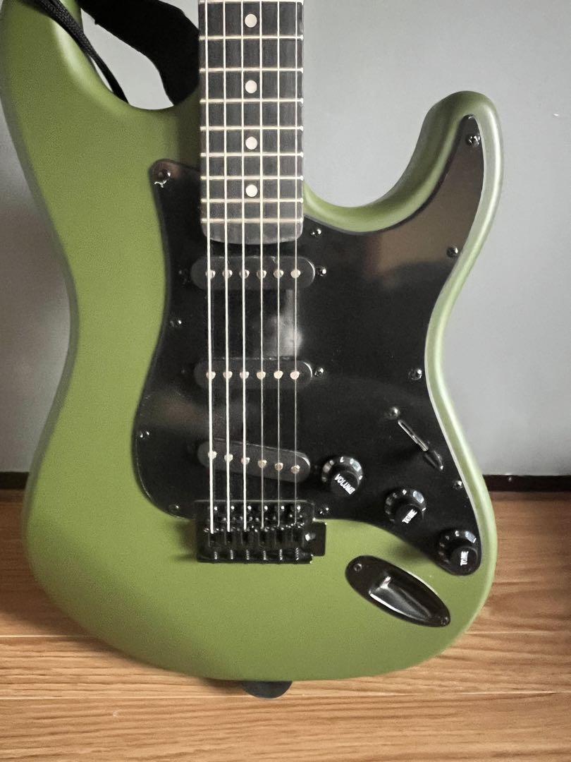 だ*す様 SELDER ストラト ギター マット グリーン