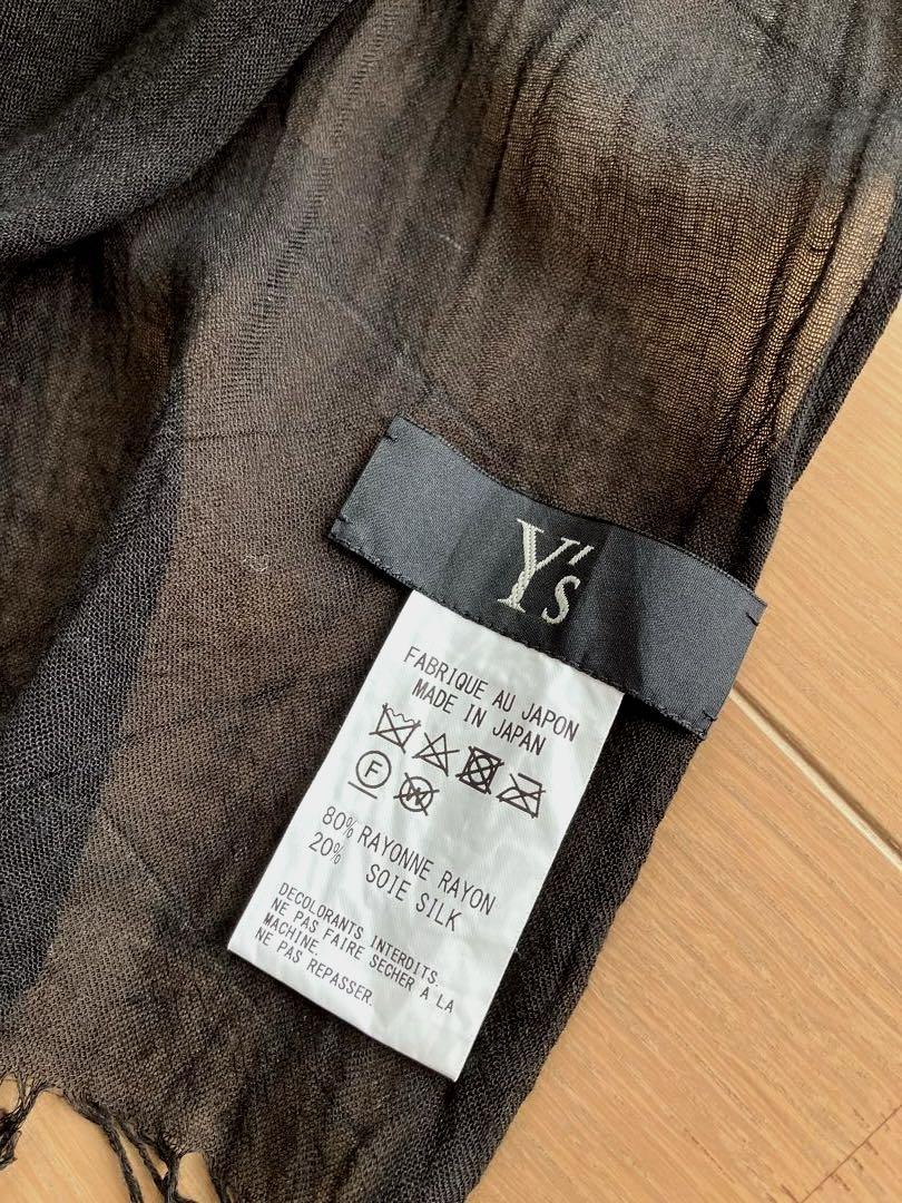 マコマコ　美品 Y's ドット柄 シルク混ストール