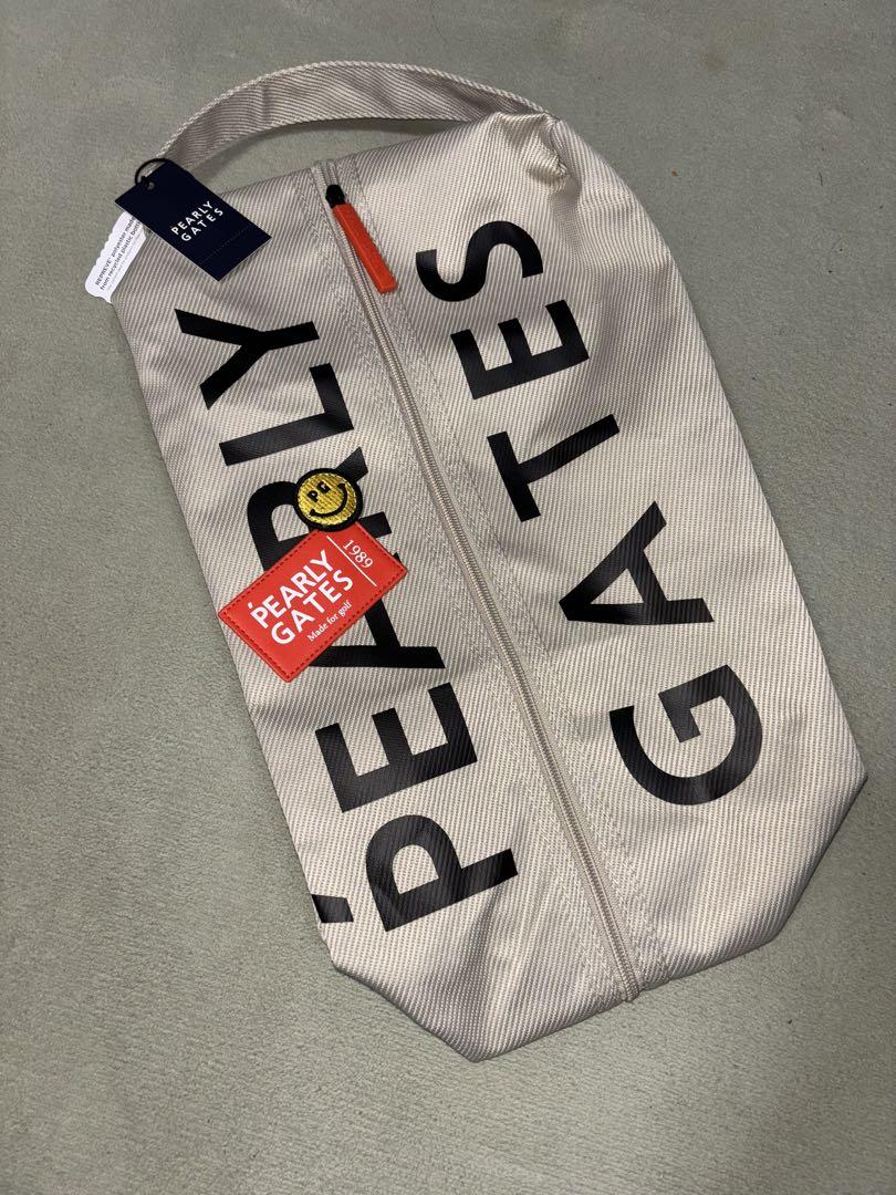 PEARLY GATES - （新品）パーリーゲイツ 、アルペン限定コラボシリーズ、シューズケース、クリーム色 新品）パーリーゲイツ 、アルペン限定コラボシリーズ、シューズ