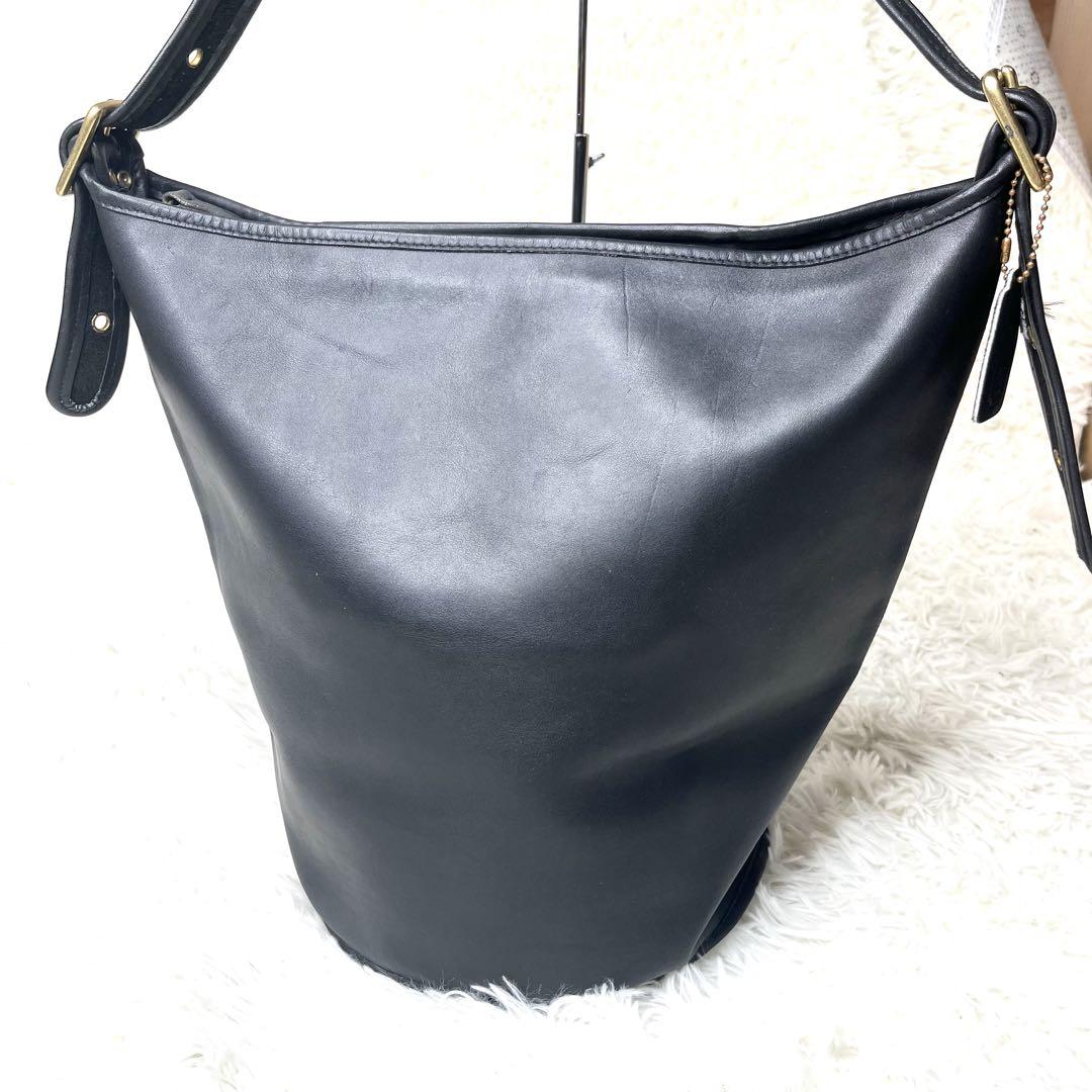【美品】 coach オールドコーチ ショルダーバッグ バケツ 9085 大容量