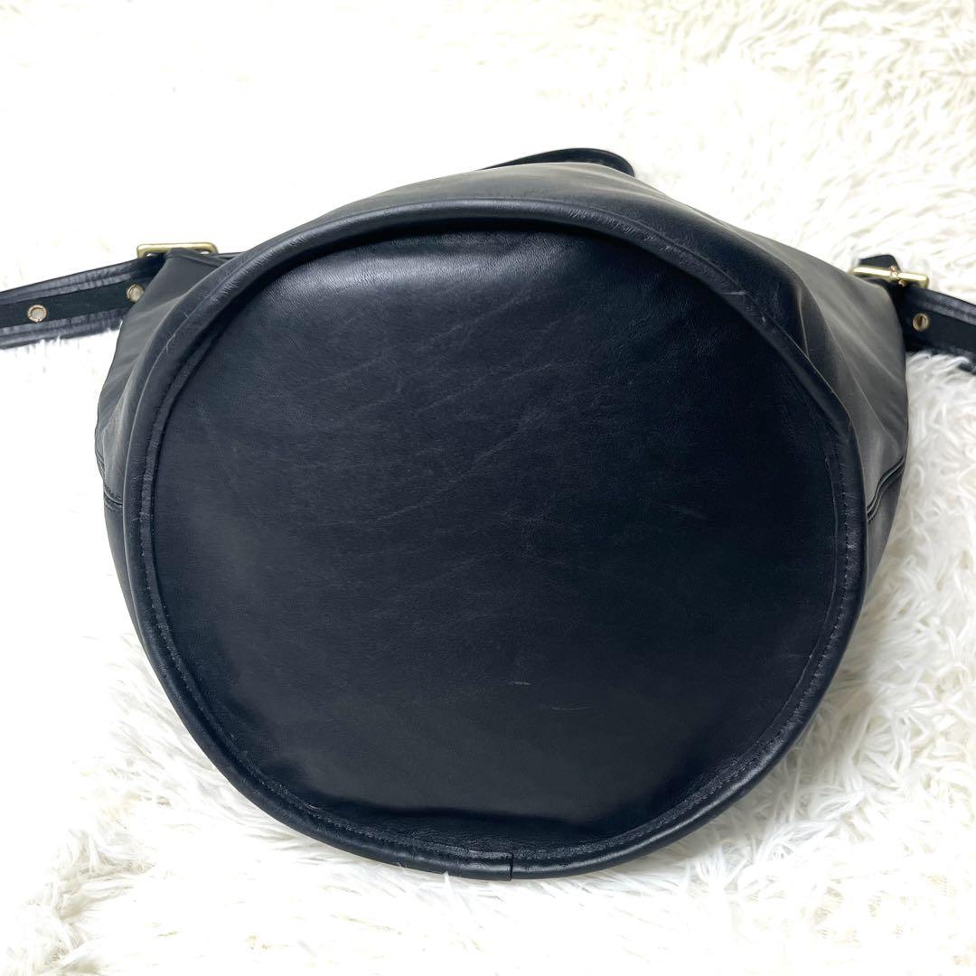 【美品】 coach オールドコーチ ショルダーバッグ バケツ 9085 大容量