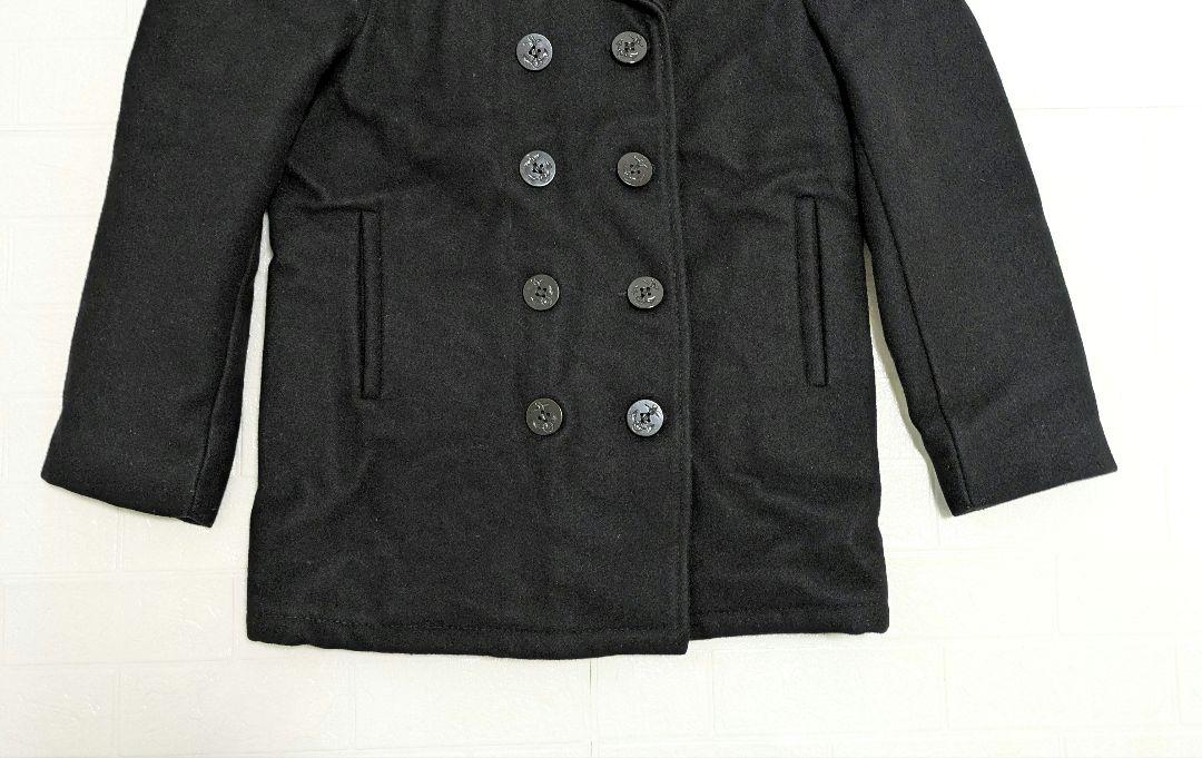 美品✨️SCHOTT ショット Pコート キルティング 肉厚 ブラック　38